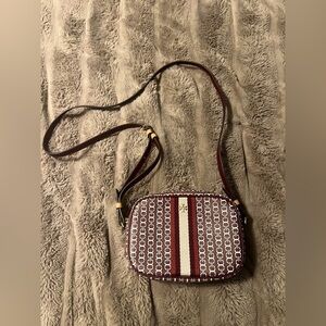 Tory Burch Gemini Link Burgundy Crossbody Bag